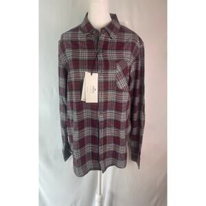 MBX Premium Goods Plaid Slim Fit Button Shirt Shirt Sz M